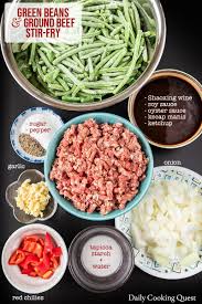 Green Beans And Ground Beef Stir Fry Recipe Ground Beef Stir Fry Beef Stir Fry Chinese Cuisine Recipes