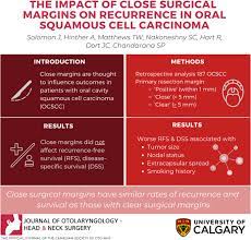 The margins do not contain cancer cells. The Impact Of Close Surgical Margins On Recurrence In Oral Squamous Cell Carcinoma Journal Of Otolaryngology Head Neck Surgery Full Text