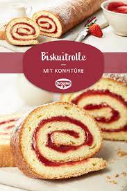 Biskuitrolle Rezept Biskuitrolle Biskuit Rezept Biskuitroulade