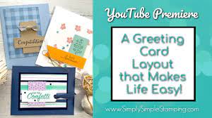 1) use the die cuts of the petals. Greeting Card Layout That Makes Life Easy Youtube