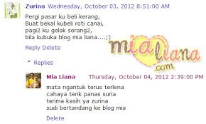 Di lain tahun berjumpa lagi. Bila Blogger Berbalas Berpantun Mia Liana