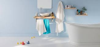 Idéale pour votre salle de bain ou votre cuisine, la peinture easyclean de la marque levis est incroyablement résistante aux frottements, à l'humidité, ainsi qu'aux taches de graisse. Peinture Salle De Bain Les Couleurs Tendance Cote Maison