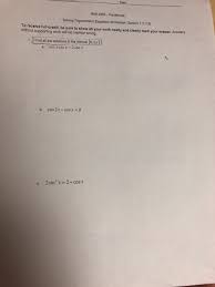 · vector worksheet physics answers idea vectors worksheets free from precalculus worksheets with answers pdf , source:arenawp.com you have all your materials. Solved Date Math 2450 Precalculus Solving Trigonometric E Chegg Com