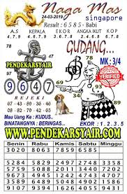 Syair Togel Singapore Hari Ini 24 Maret 2019 Binatang Maret