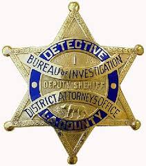 Us State Of California Los Angeles County District Attorney Office Bureau Of Investigations Detective Badge Police Badge Fire Badge Badge