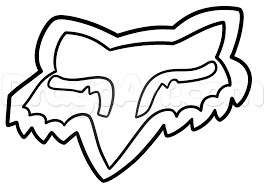 How To Draw Fox Head Logo Fox Racing Step 5 Fox Drawing Fox Racing Fox Racing Tattoos