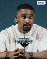 "Sixth!?" 😂 , Jalen Hurts hasn't kept count of the number of playcallers  he's had since being drafted by the Eagles in 2020.