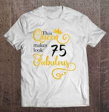 A 75th birthday is a milestone that deserves an equally momentous celebration. Womens 75th Birthday Party Gift Ideas Mom Grandma 75 Fabulous Queen Tank Top