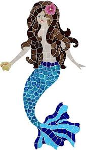 Ceramic mosaic tiles for pools. Mermaid Polynesian Brunette For Sale At Ceramic Mosaic Art Mermaid Mosaic Mosaic Art Mosaic Pool