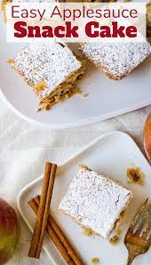 One Bowl Applesauce Walnut Snack Cake Recipe Chocolate Chip Recipes Cake Boss Recipes Snack Cake
