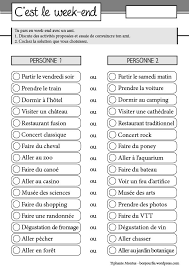 Organiser Un Week End Entre Amis French Vocabulary Teaching French French Flashcards