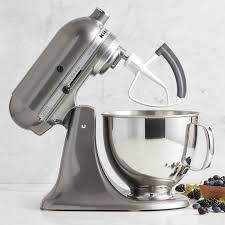 With your stand mixer unplugged, remove or flip up the kitchenaid ® metal power hub cover located on the front of the mixer head. Kitchenaid 5 Qt Scraper Flex Edge Beater Bowl Attachment Williams Sonoma