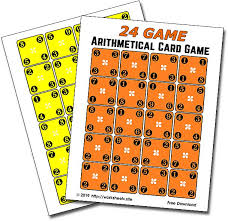 Available here are well simplified and premium 6th grade math skills: 24 Game Free Printable Game Cards Arithmetical Card Game All Operations Practice Free Mathematical Ga Math Card Games Math Games For Kids Mathematics Games