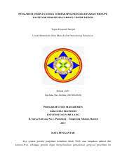 Zhang et al., (2017) melakukan. Proposal Skripsi Rachma 1 Docx Pengaruh Disiplin Kerja Terhadap Kinerja Karyawan Pada Pt Fastfood Indonesia Cabang Cinere Depok Tugas Proposal Skripsi Course Hero