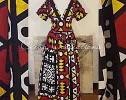 Ankara Black And White African Print Dress Yellow Black White Red African Print Maxi Dress Ankara Maxi Dress African Clothing Women S A African Maxi Dresses African Print Dresses Ankara Maxi Dress