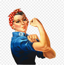 Strong Woman Folding Arms Clipart Rosie The Riveter Png Image With Transparent Background Toppng