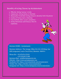 Delhi courses will open in july. Best Placement Acting School In Mumbai
