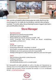 Roman c информация по шрифту. Store Manager Roman C A Moda Retail Apply On Ejobs