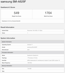 Samsung galaxy a52 4g android smartphone. Samsung Galaxy A52 4g Specs Appear On Geekbench Snapdragon 720g 8gb Ram And More 91mobiles Com
