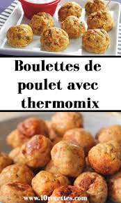 Boulettes De Poulet Avec Thermomix En 2020 Boulette De Poulet Plat Sans Viande Recettes De Cuisine