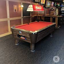 New Red Felt At Marty S Cocktails Latergram Billiards Dkbilliards Playpool Mancave Gameroom Pooltable Divebar With Images Billiards Play Pool Pool Table