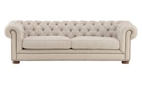 Huomo Linen Chesterfield Sofa Upholstered Sofa Chesterfield Sofa Living Room Leather