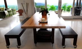 Dining Room Interesting Fabric Dining Chairs Ideas With Minimalist Wooden Dining Table Also H Butcher Block Dining Table Dining Table With Bench Dining Table