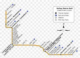 Valley Metro Light Rail Map List Of Valley Metro Rail Stations - Valley Metro Rail Map Mesa, Hd Png  Download - 1200X843(#6663744) - Pngfind
