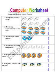 A collection of downloadable worksheets, exercises and activities to teach computers, shared by english language teachers. English Worksheets Computer Worksheet
