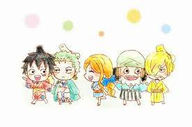 Straw Hat Pirates Wano Kuni One Piece Luffy Kawaii Anime Chibi