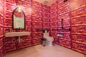 Click this link to explore nashville airbnb possibilities. Photo 4 Of 13 In A Quirky Boutique Hotel Takes Over A Presbyterian Architecture Building Wooden Bathroom Mirror Flavor Paper Wallpaper