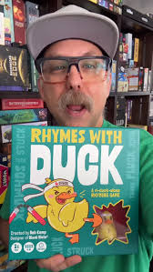 Rhymes with Duck is a great party game for a chill occasion. You can  literally teach it in 5 seconds! Brought to you by @graymattersgames and  @asmodee_usa , ., ., ., ., ., #boardgamegeek #boardgames ...