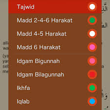 Each rules is marked with number. Myquran V 5 Tajwid Berwarna The Wali Studio