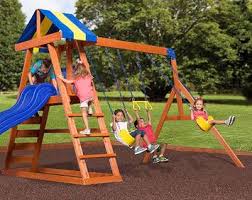 Backyard discovery dayton all cedar wood playset swing set. Best Swing Sets For Small Yards Top 9