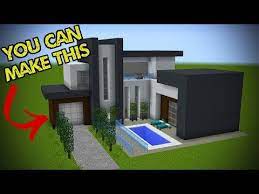 Modern minecraft houses are plush enough, but what about a modern minecraft house on water? 5 Easy Steps To Make A Minecraft Modern House Youtube Minecraft Modern House Blueprints Minecraft Modern Modern Minecraft Houses