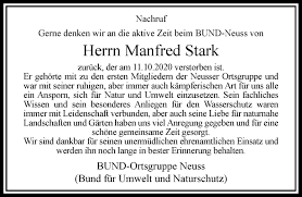 Alle Traueranzeigen für Manfred Stark