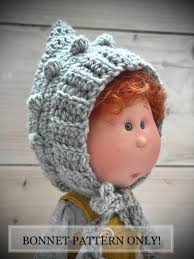 Bonnet Crochet PATTERN, Pixie Bonnet Pattern to Fit Nine D'onil Mia, Mio  Doll Bonnet, Clothing for Mia Doll, Crochet Pattern for Doll