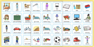 Editable Daily Routine Visual Timetable For Girls