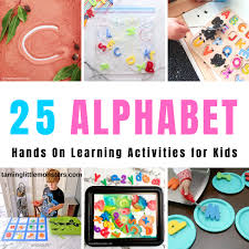 It's also a great way for parents to get in extra practice with their children over the summer, or when they're strugglin. Hands On Alphabet Activities For Kids Taming Little Monsters