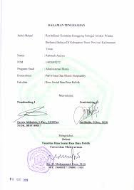 Fakultas kehutanan universitas gadjah mada jl. 1 3 Halaman Pengesahan