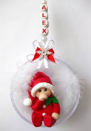Buy Handmade Gifts And Personalised Accessories Directly From Uk Makers And Designers First Christmas Ornament Baby First Christmas Ornament Christmas Clay