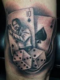 John Wick Playing Card Tattoo Card Tattoo Playing Card Tattoos Sleeve Tattoos