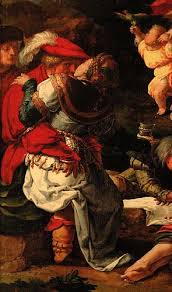 Lucas Van Leyden Adoration Of The Golden Calf Right Panel Detail Renaissance Art Baroque Art Golden Calf