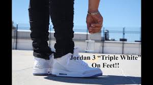 Forever changing sneaker and pop culture, air jordan retro shoes are recognized and revered for performance and style. Air Jordan 3 Pure White On Feet Review Youtube
