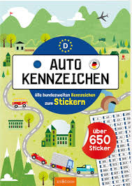 Autokennzeichen Alle Bundesweiten Kennzeichen Zum Stickern 9783845841717 Amazon Com Books