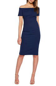 Bardot Off The Shoulder Cocktail Dress Dresses Wedding Guest Dress Trends Trending Dresses