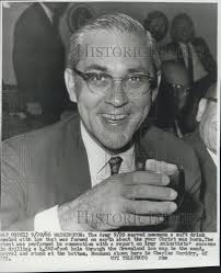 Charles Corddry With Glass of Aged Ice 1966 Vintage Press Photo Print