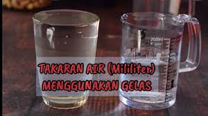 900 ml air itu berapa gelas. Cara Mengetahui Takaran Mili Menggunakan Gelas Youtube