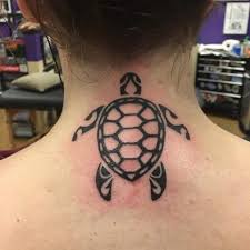 Black and grey hawaiian tribal turtle tattoo. 20 Incredible Turtle Tattoo Ideas For Women Styleoholic