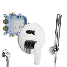 Genießen sie ein schönes minimalistisches design in ihrem badezimmer, indem sie den duschthermostat oder die waschbeckenarmatur in der wand verstecken. Paulgurkes Unterputz Wannenarmatur Set Ohne Einlauf 2 Wege Armatur Badewanne